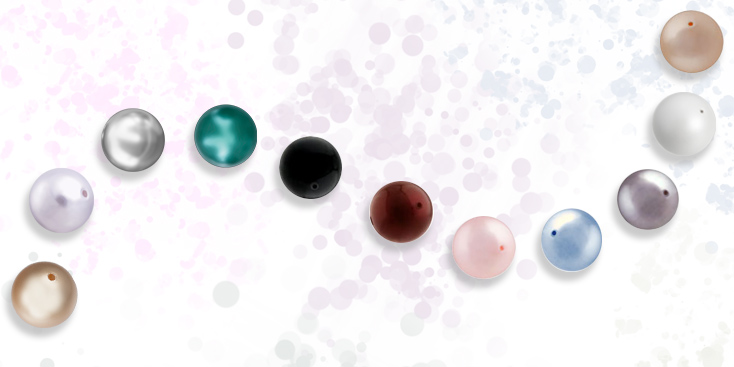 Perličky Swarovski korálky 2mm